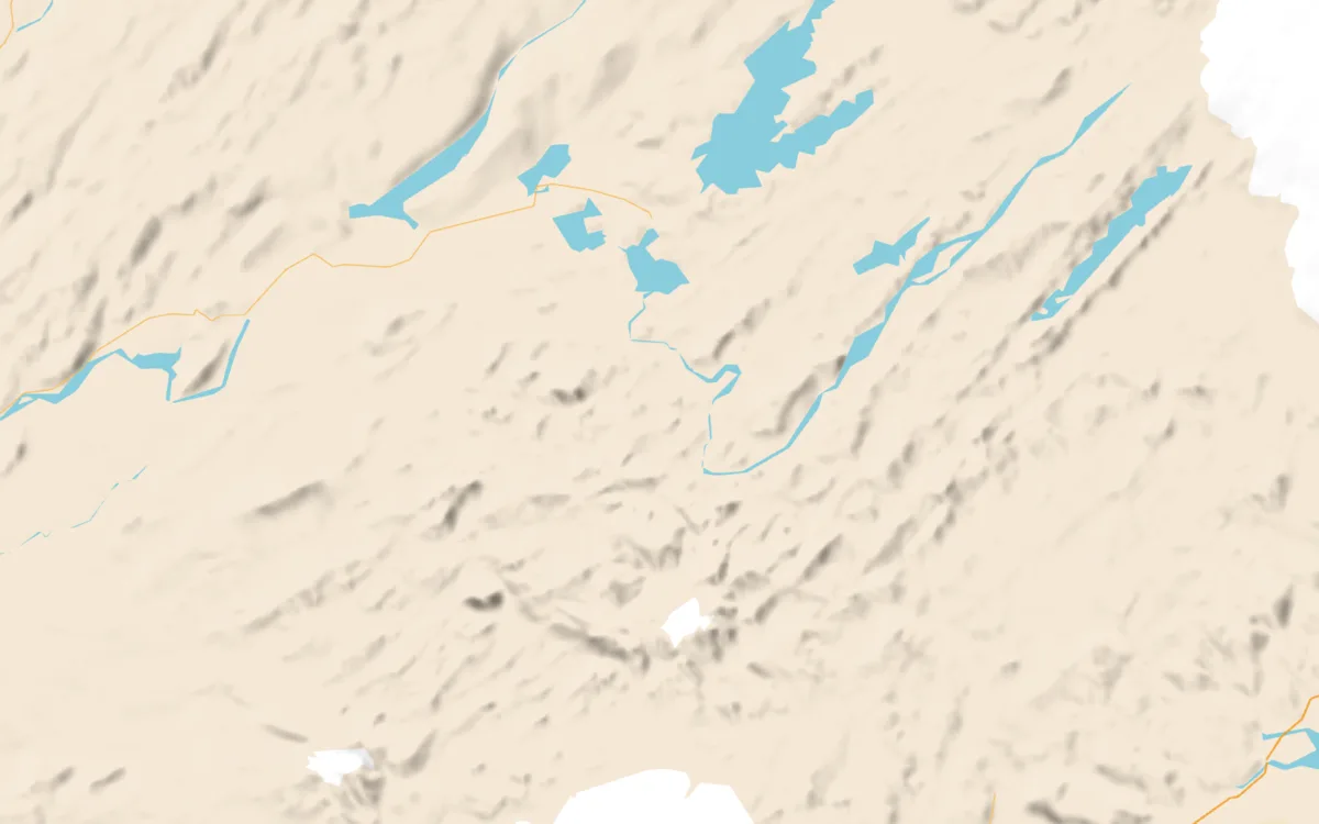 Icelandic highlands with hillshading