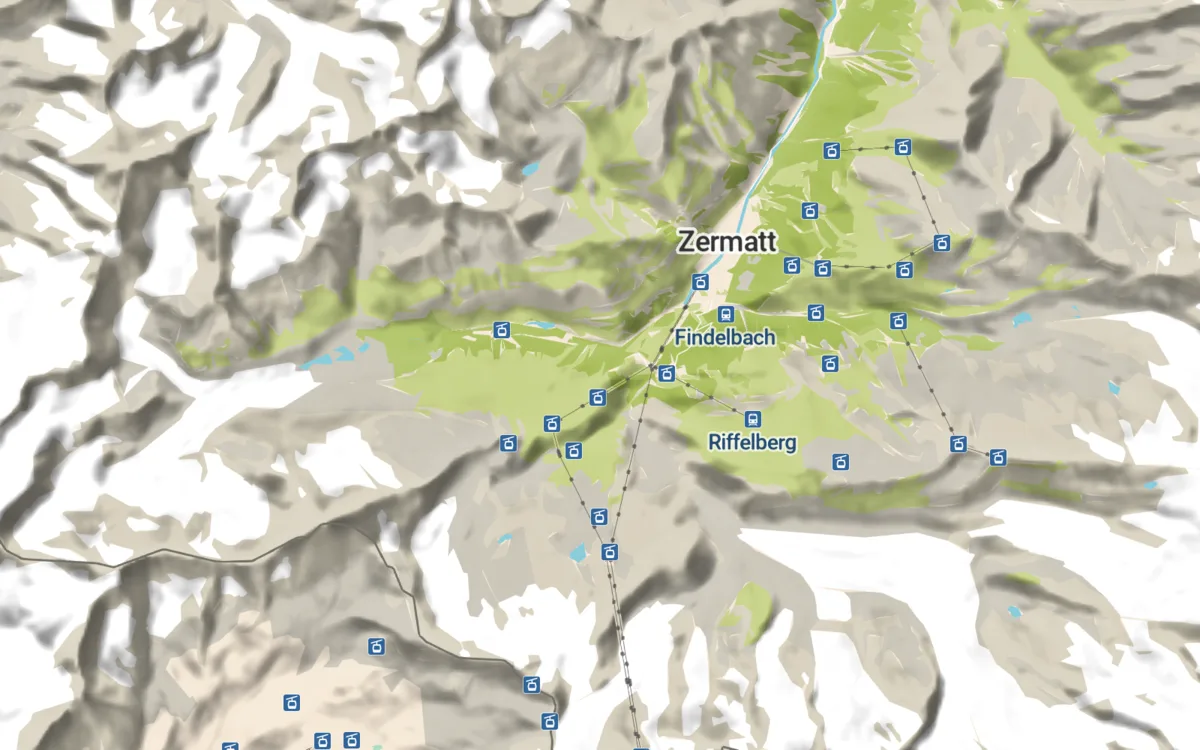Zermatt with hillshading