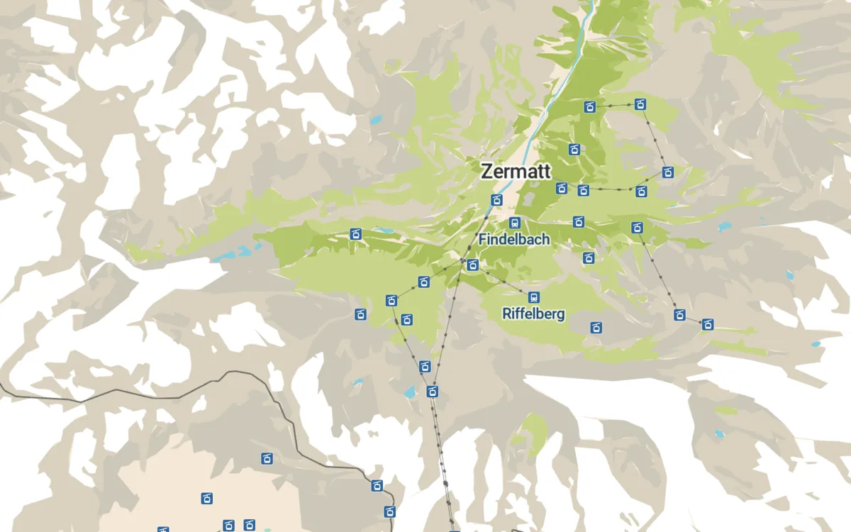 Zermatt without hillshading